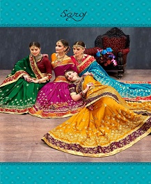 Rangvarsha  By Saroj Sana Silk Party Ware Saree Catalogue