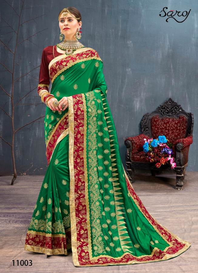 Rangvarsha  By Saroj Sana Silk Party Ware Saree Catalogue