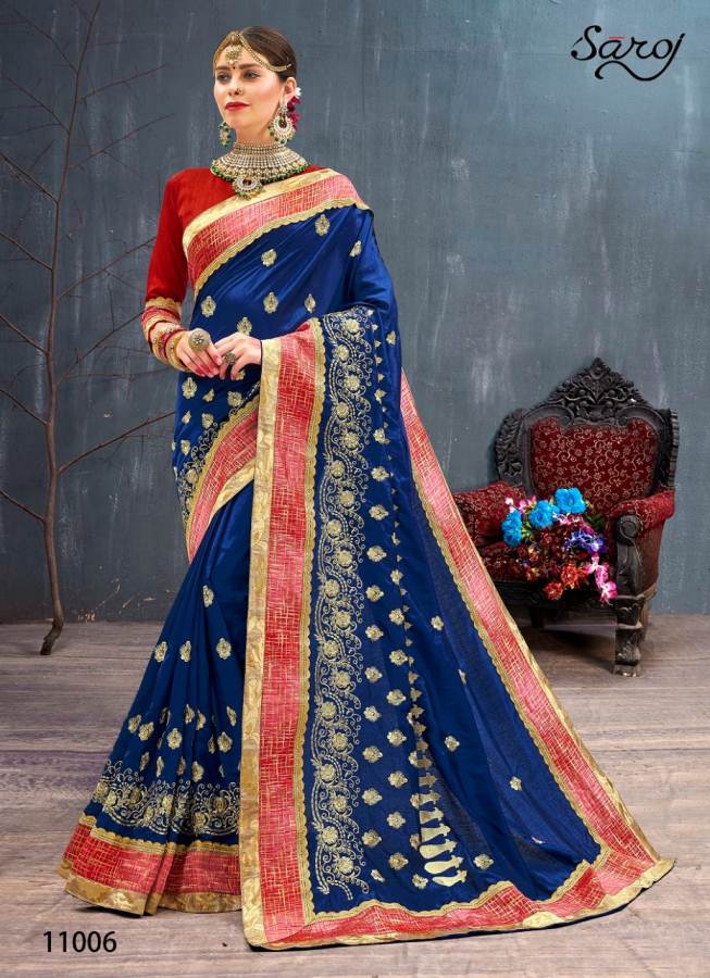 Rangvarsha  By Saroj Sana Silk Party Ware Saree Catalogue