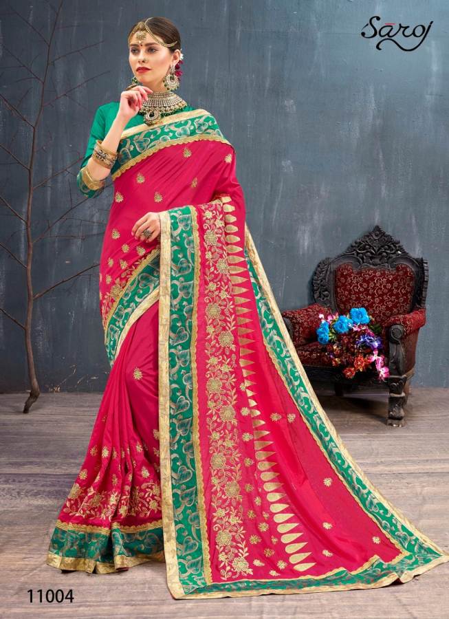 Rangvarsha  By Saroj Sana Silk Party Ware Saree Catalogue