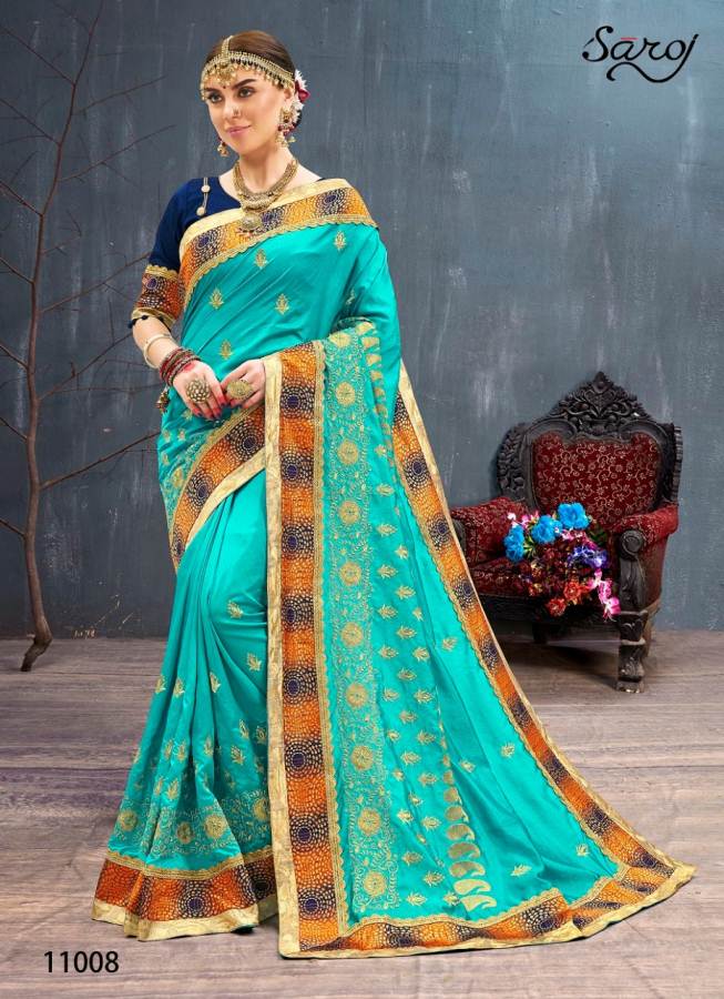 Rangvarsha  By Saroj Sana Silk Party Ware Saree Catalogue