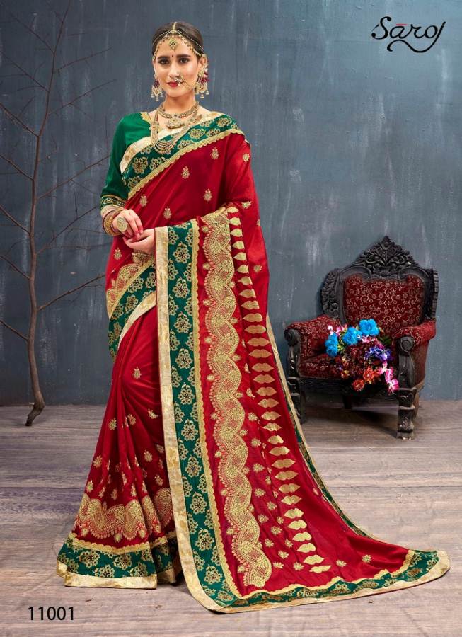 Rangvarsha  By Saroj Sana Silk Party Ware Saree Catalogue