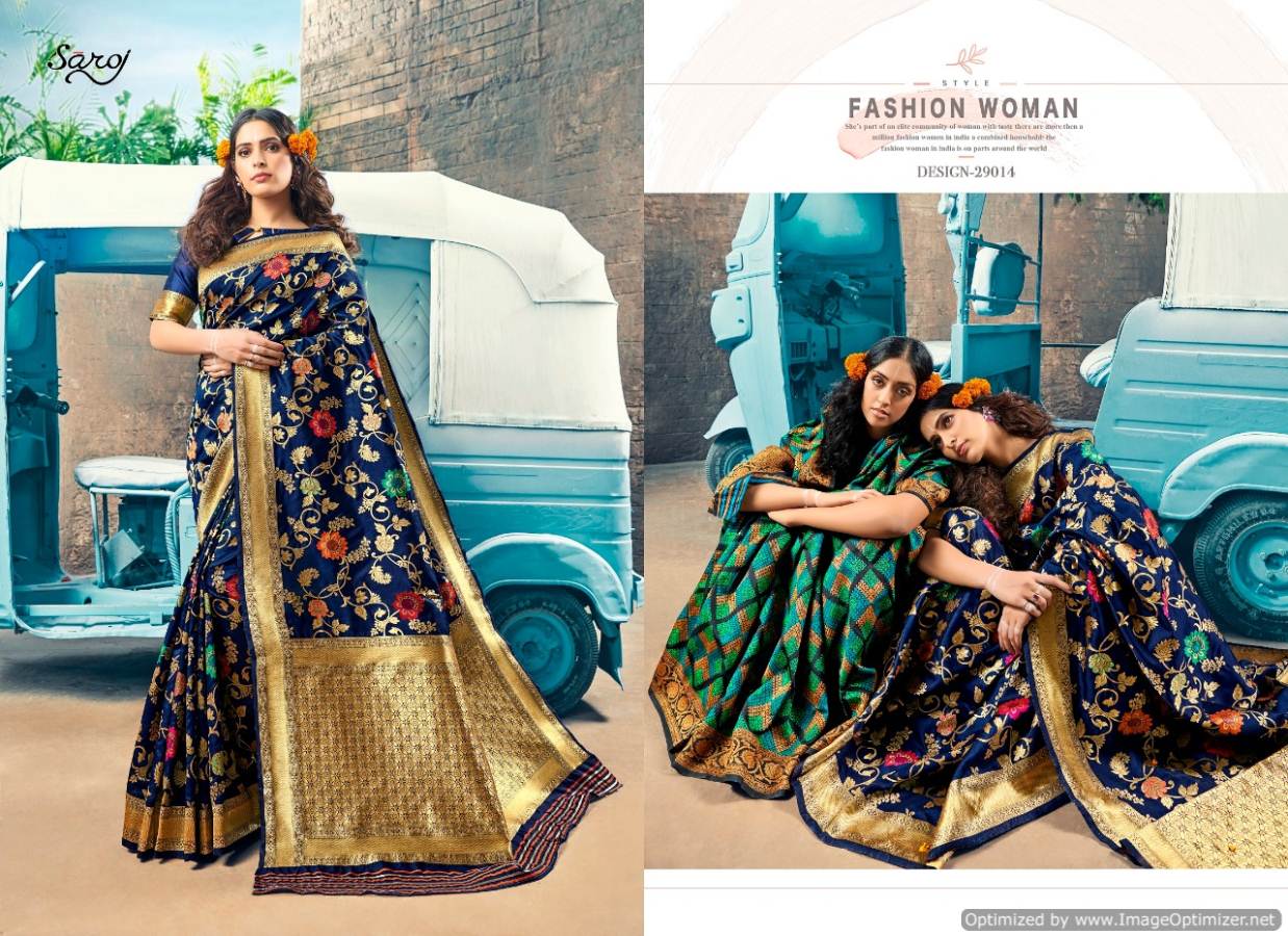 Shivanjali Vol 2 By Saroj Weaving Silk Designer Saree