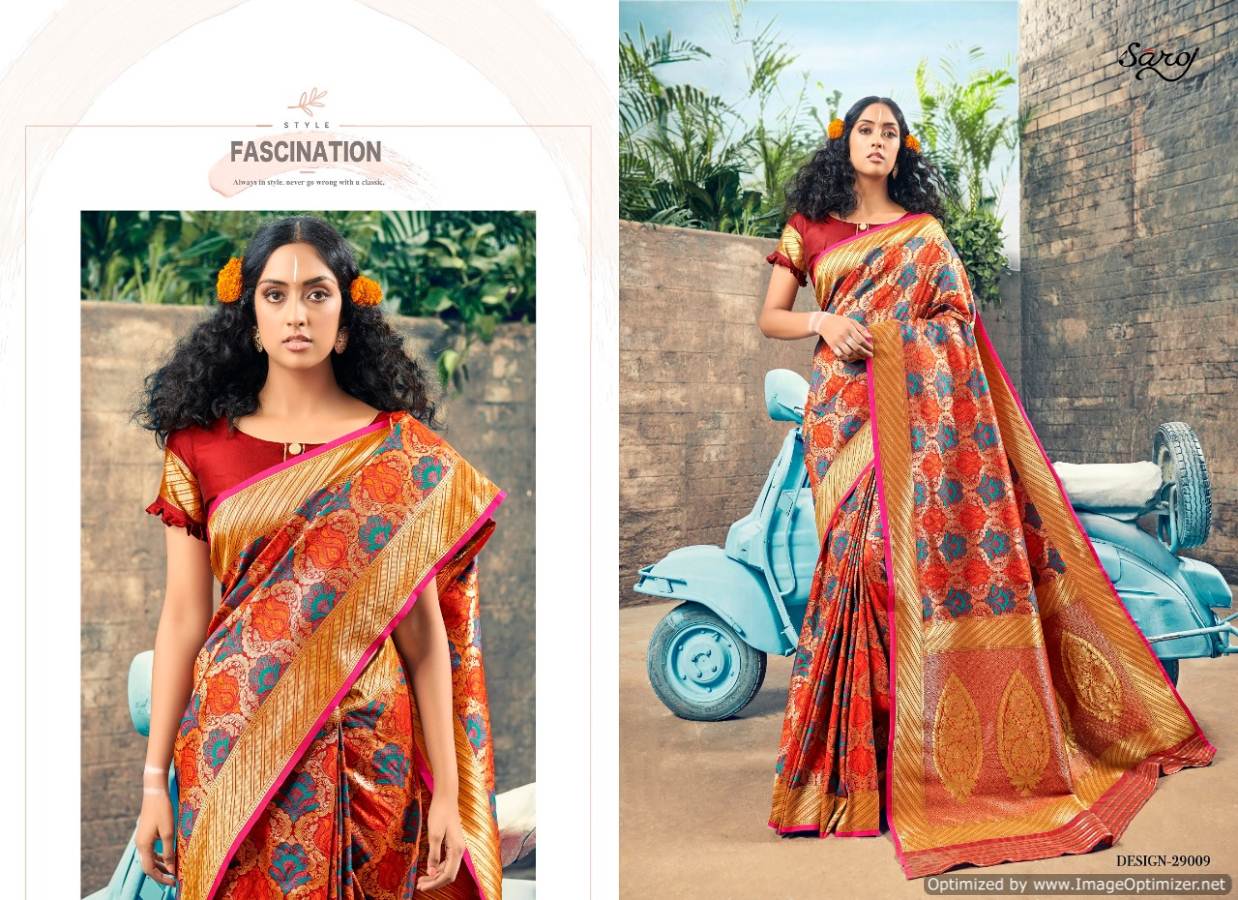 Shivanjali Vol 2 By Saroj Weaving Silk Designer Saree