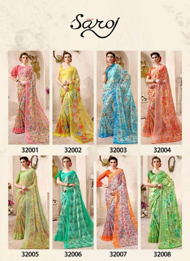 Summer By Saroj  Designs Printed Saree Catalogue