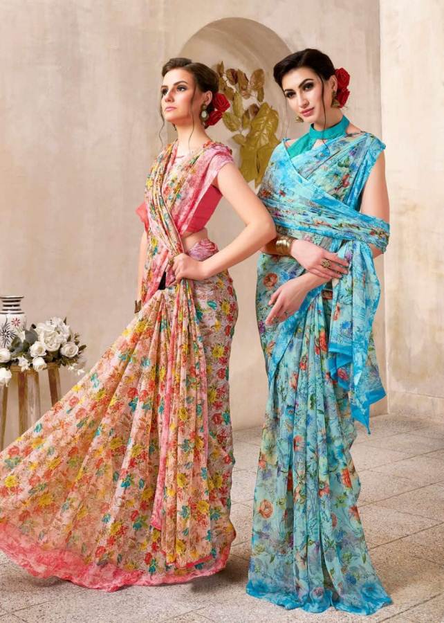 Summer By Saroj  Designs Printed Saree Catalogue
