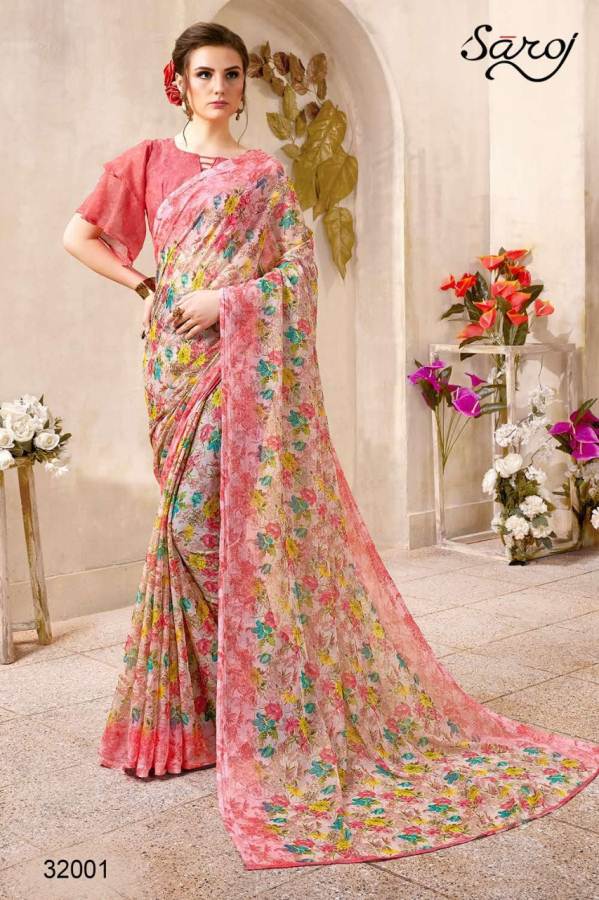 Summer By Saroj  Designs Printed Saree Catalogue