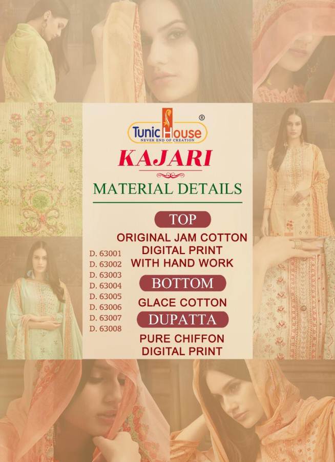 Tunic House By Kajari  Jam Cotton Party Wear Dress Material Collection