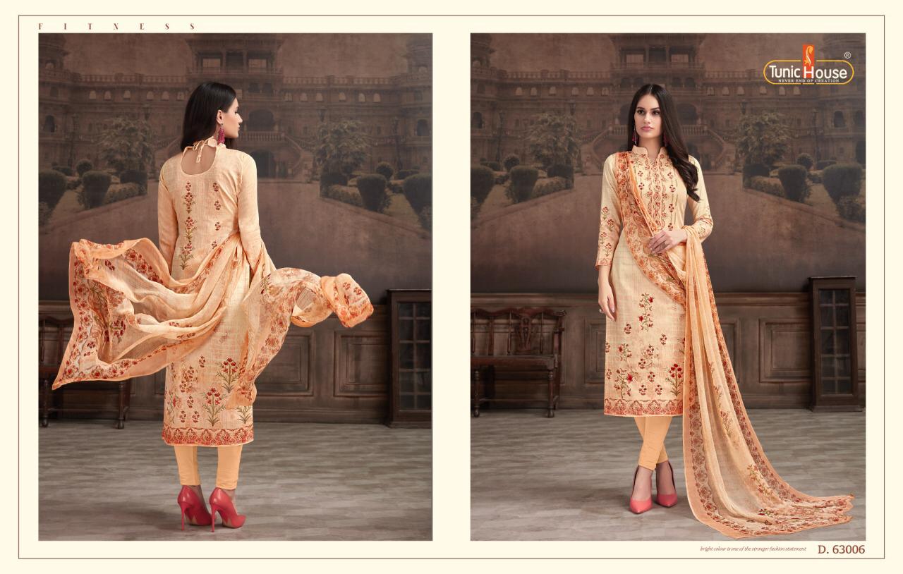 Tunic House By Kajari  Jam Cotton Party Wear Dress Material Collection
