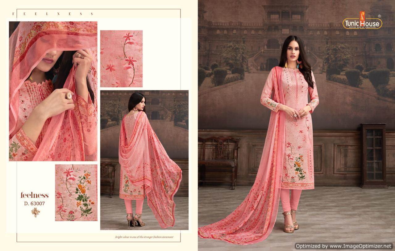 Tunic House By Kajari  Jam Cotton Party Wear Dress Material Collection