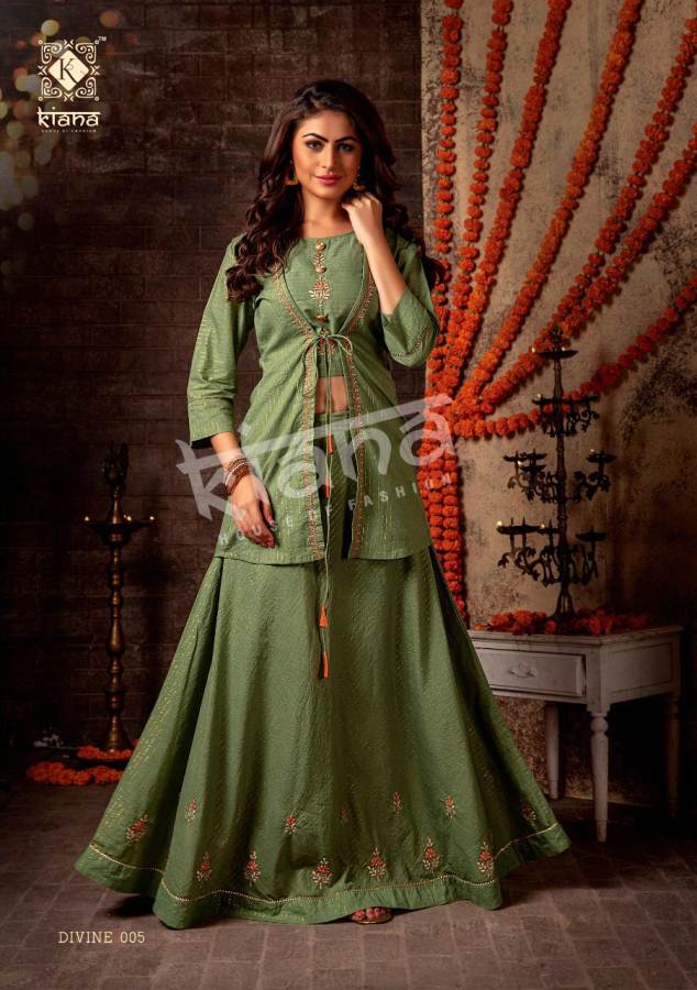 Kiana Divine Designer Kurtis Of Navratri Collection.