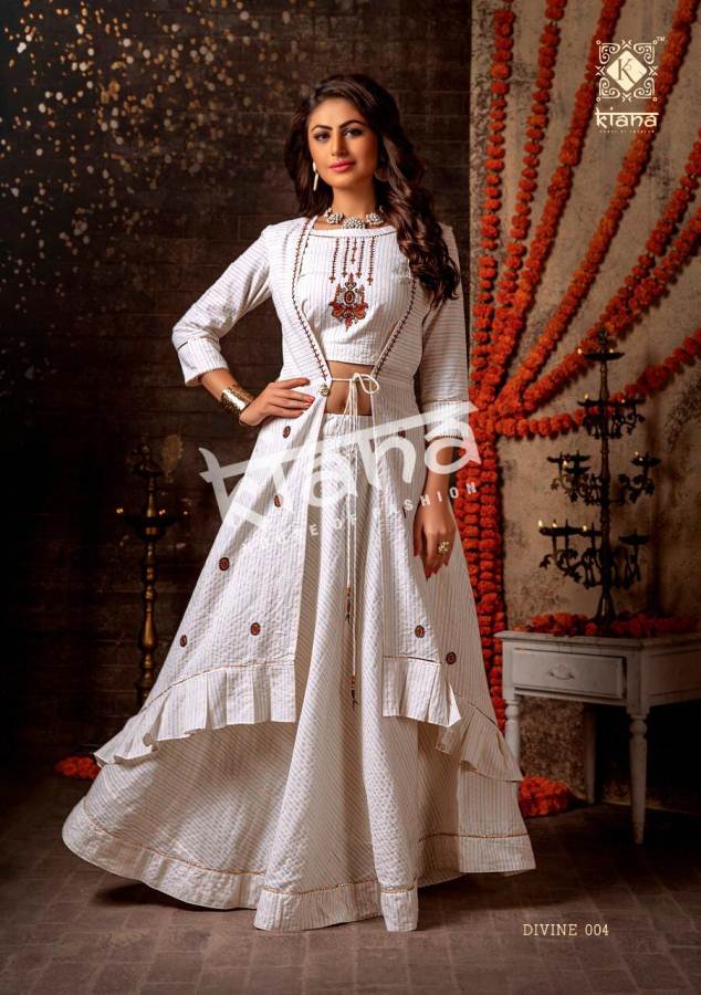 Kiana Divine Designer Kurtis Of Navratri Collection.