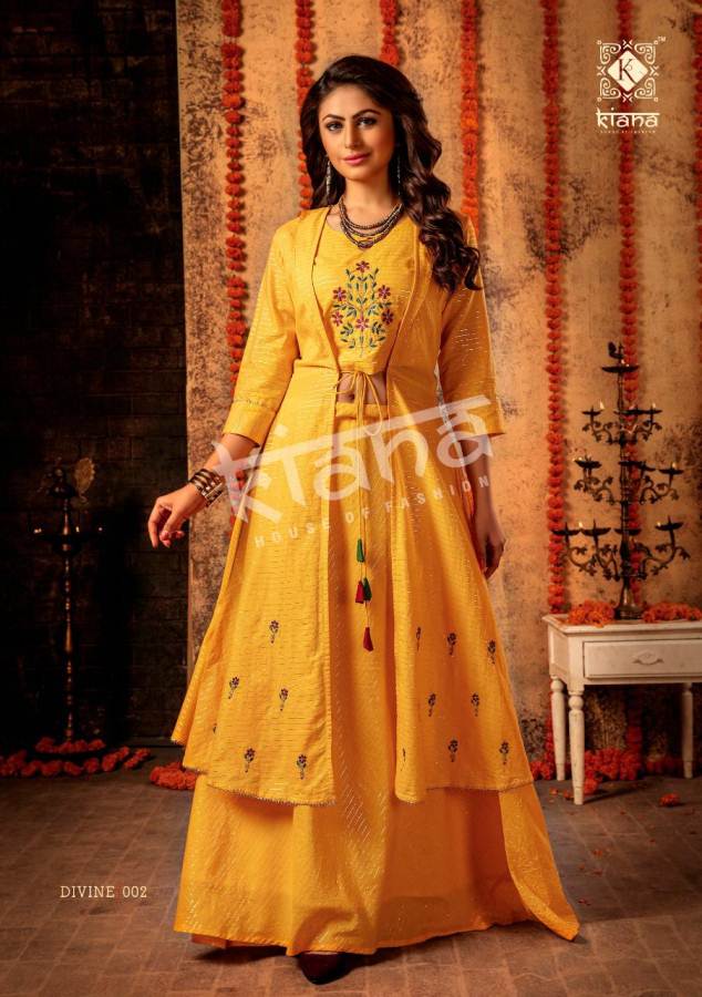 Kiana Divine Designer Kurtis Of Navratri Collection.