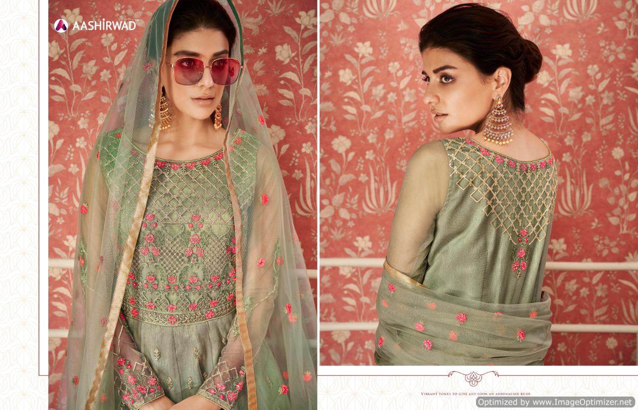 Aashirwad Wedding Designer Heavy Net Salwar Suits