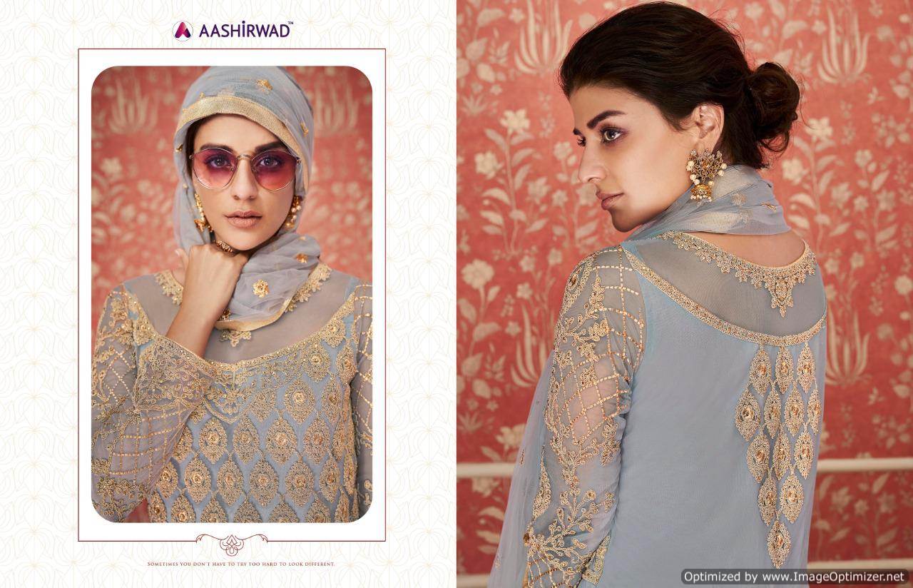 Aashirwad Wedding Designer Heavy Net Salwar Suits