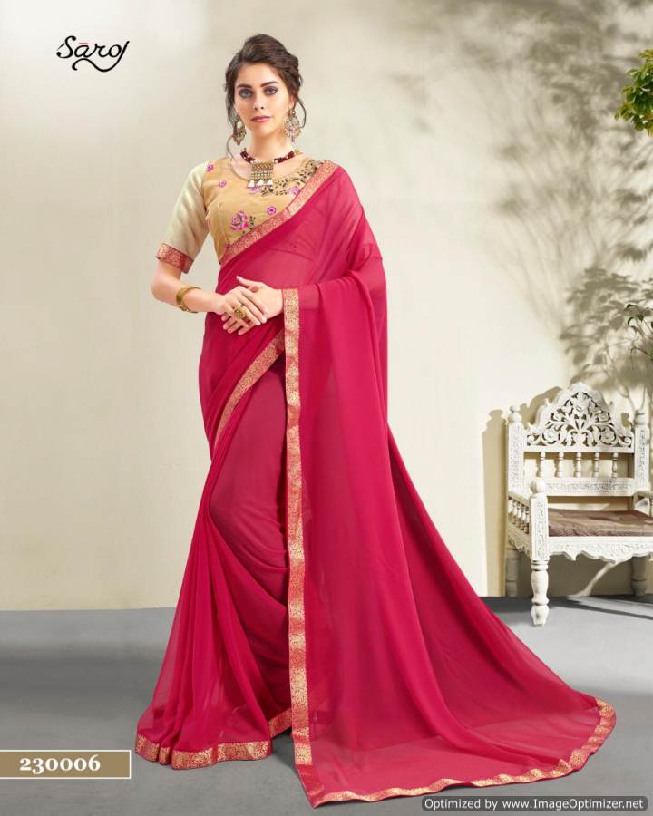 Afsana By Saroj  Georgette Printed Sarees Catalogue
