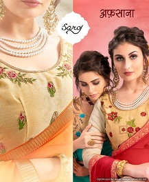 Afsana By Saroj  Georgette Printed Sarees Catalogue