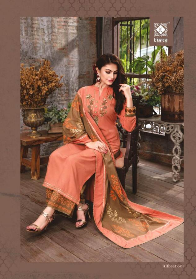 Aitbaar By Kiana Designer Rayon Ready Made Collection