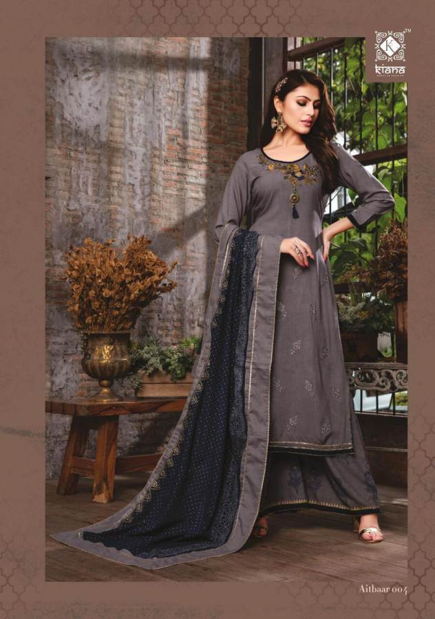 Aitbaar By Kiana Designer Rayon Ready Made Collection