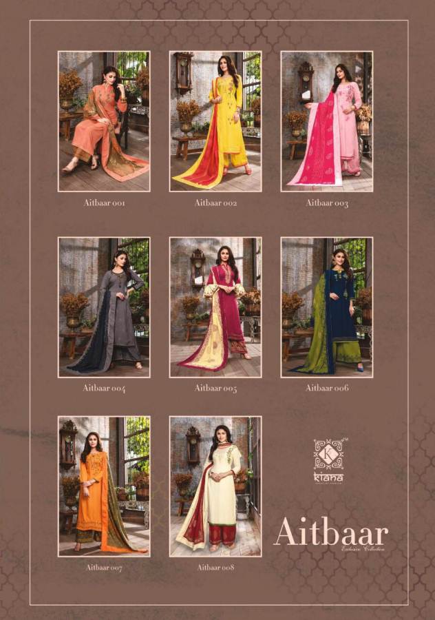 Aitbaar By Kiana Designer Rayon Ready Made Collection