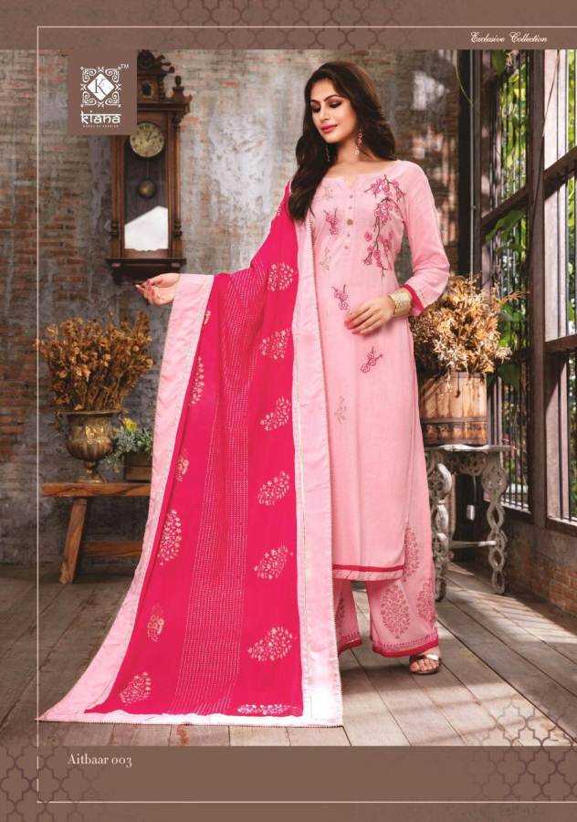 Aitbaar By Kiana Designer Rayon Ready Made Collection
