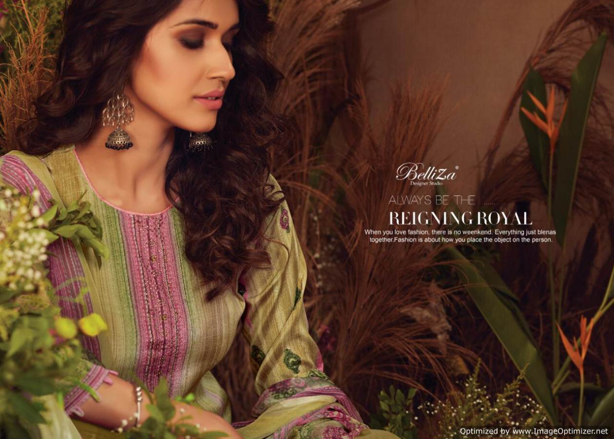 Avani Present Belliza Pure Natural Crape Digital Printed Dress Material Catalogue