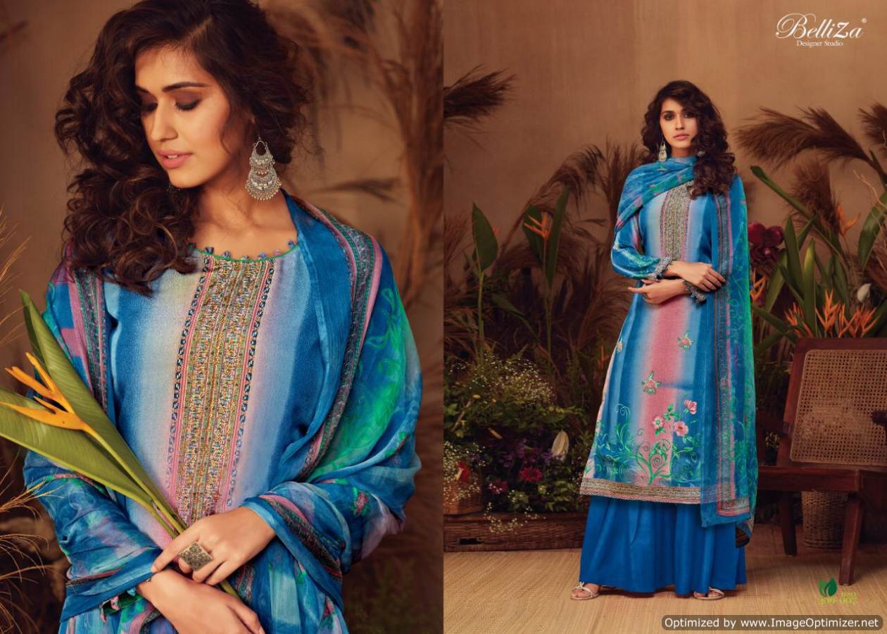 Avani Present Belliza Pure Natural Crape Digital Printed Dress Material Catalogue