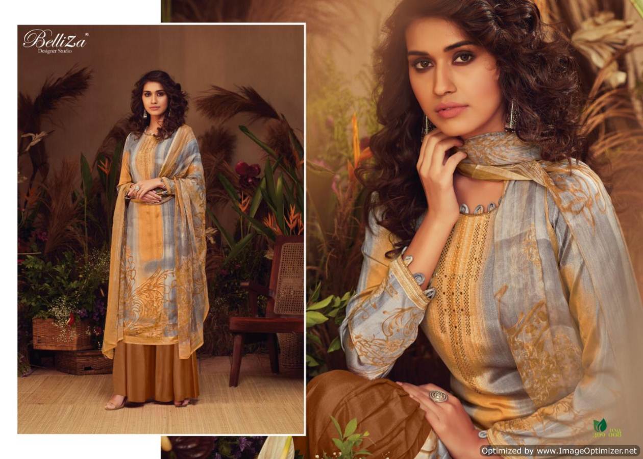 Avani Present Belliza Pure Natural Crape Digital Printed Dress Material Catalogue