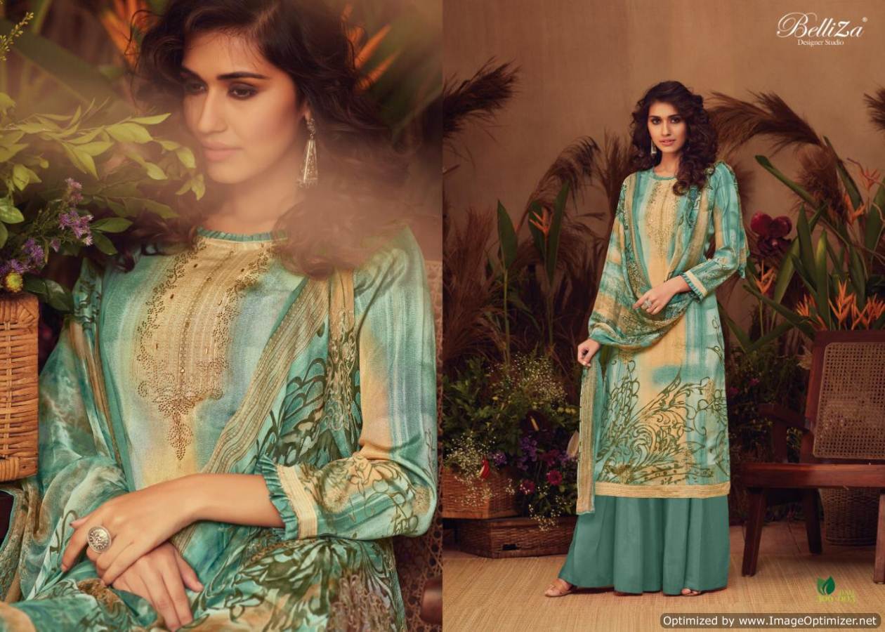 Avani Present Belliza Pure Natural Crape Digital Printed Dress Material Catalogue