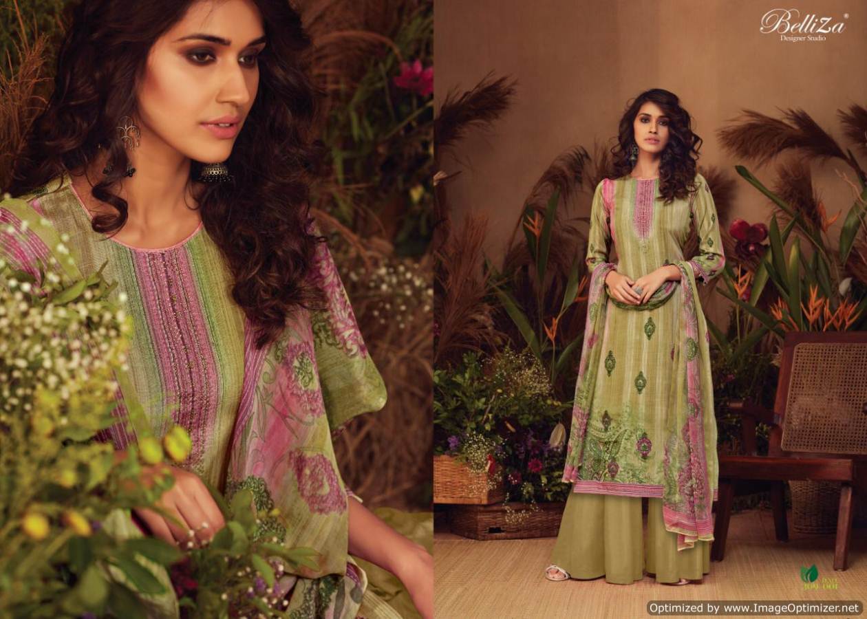 Avani Present Belliza Pure Natural Crape Digital Printed Dress Material Catalogue