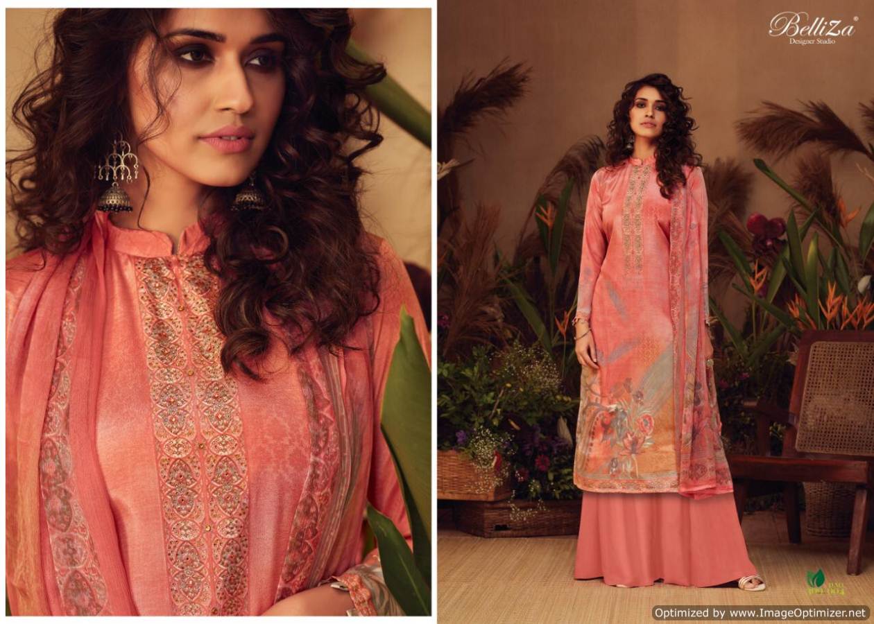 Avani Present Belliza Pure Natural Crape Digital Printed Dress Material Catalogue