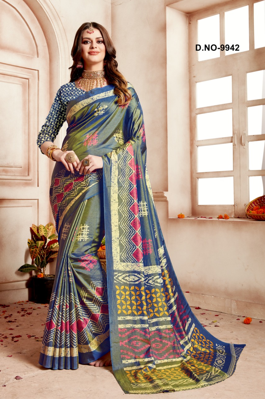 Chashni Present Kodas Sanna Silk Fancy Saree Collection