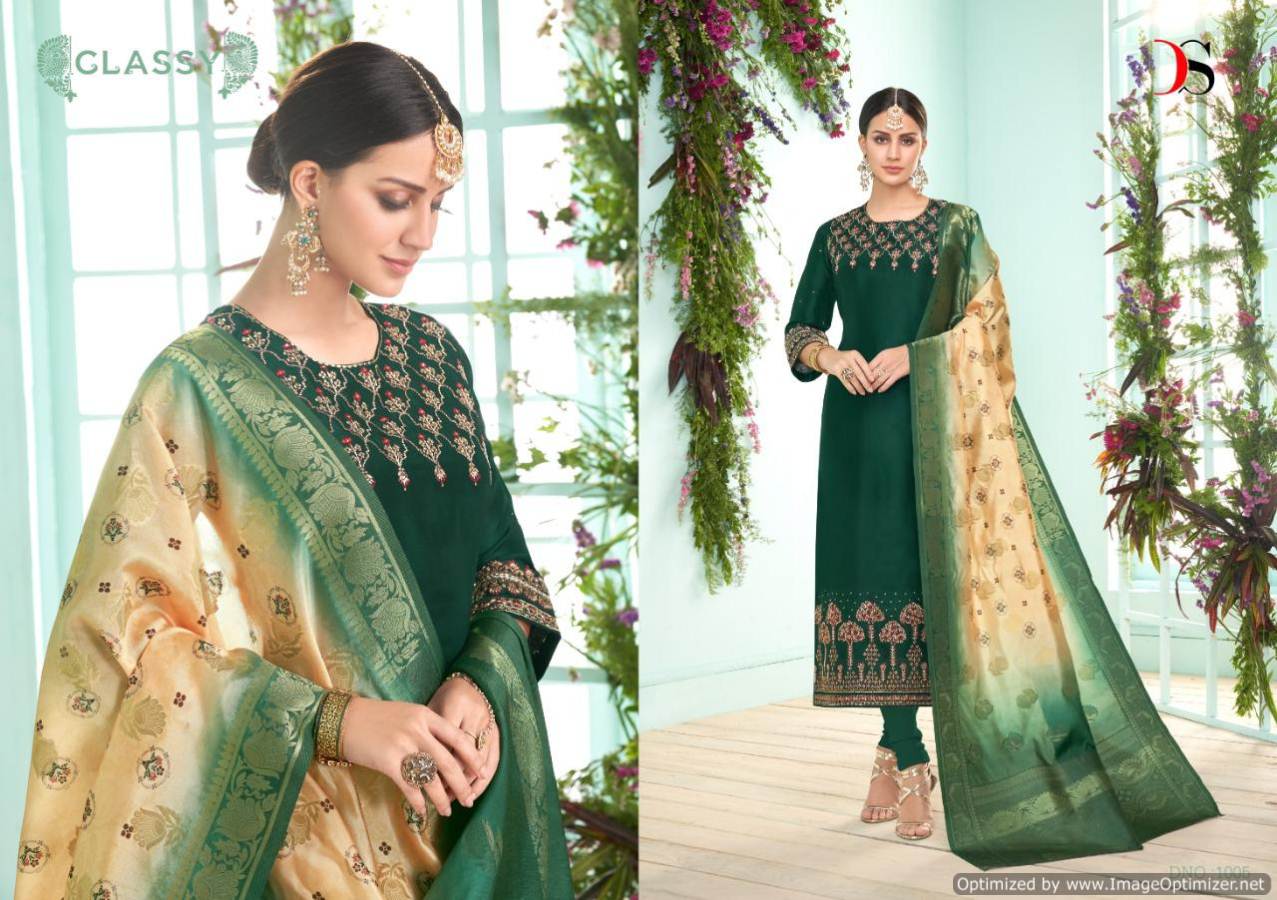 Deepsy By Varsidhhi Satin Georgette Embroidered Salwar Suits Catalogue