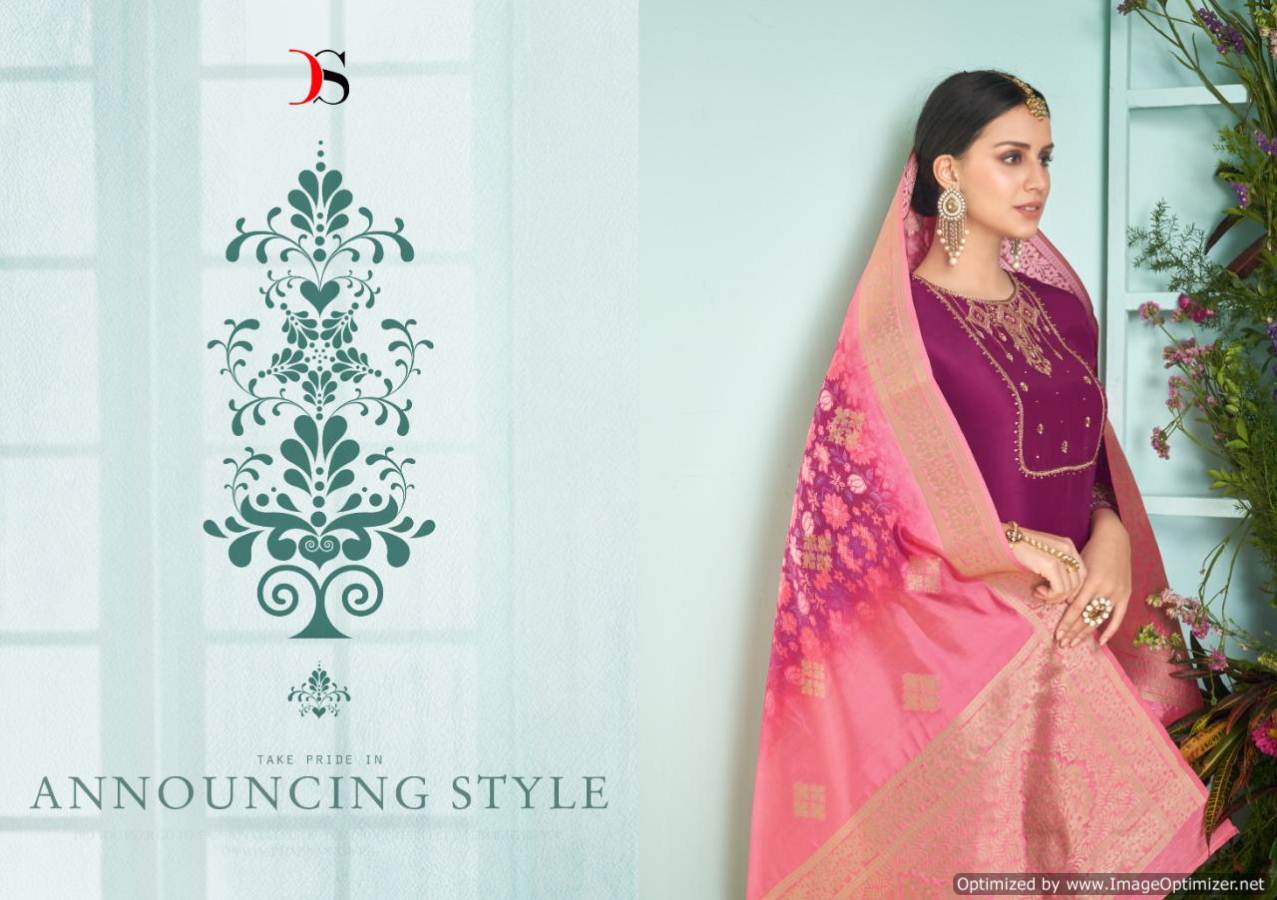 Deepsy By Varsidhhi Satin Georgette Embroidered Salwar Suits Catalogue