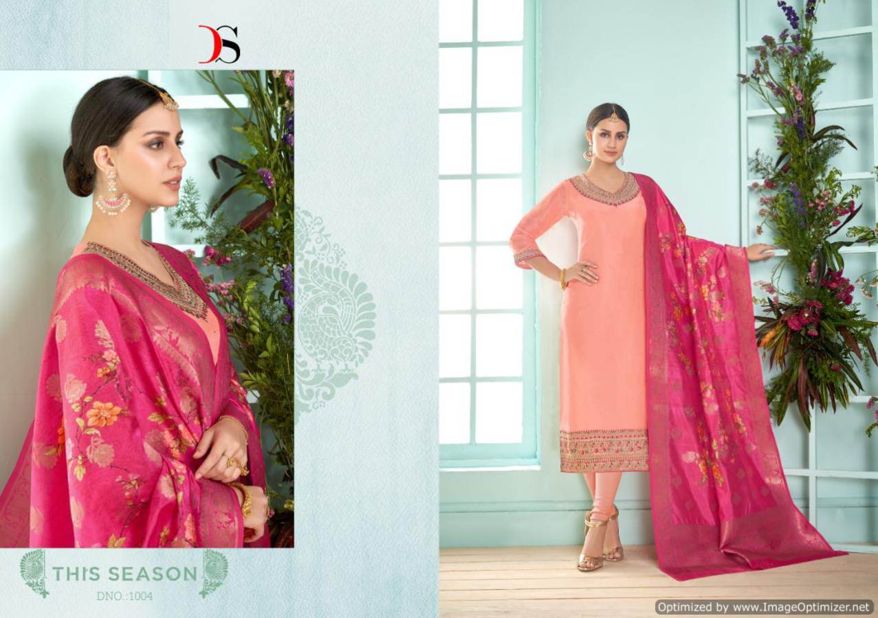 Deepsy By Varsidhhi Satin Georgette Embroidered Salwar Suits Catalogue