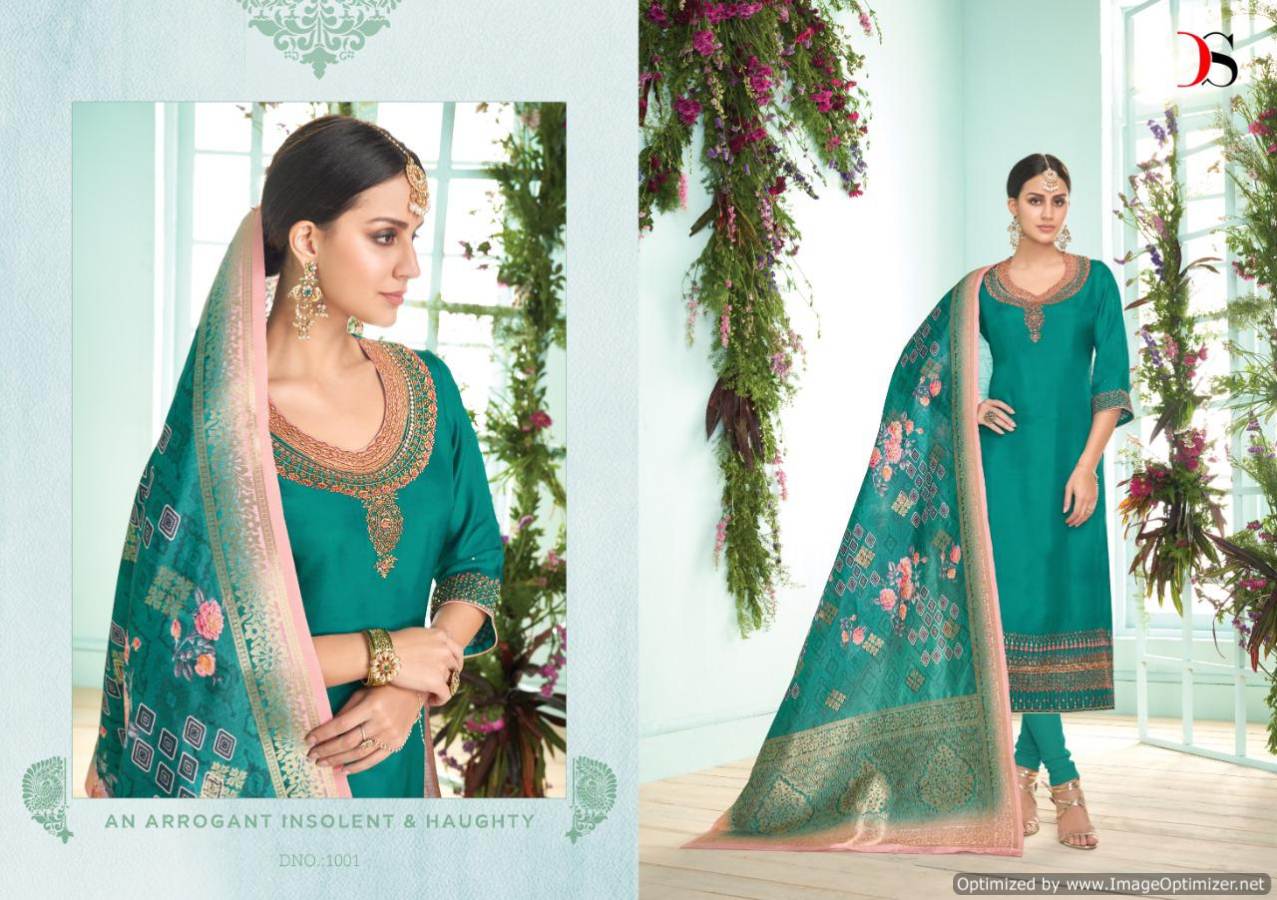 Deepsy By Varsidhhi Satin Georgette Embroidered Salwar Suits Catalogue