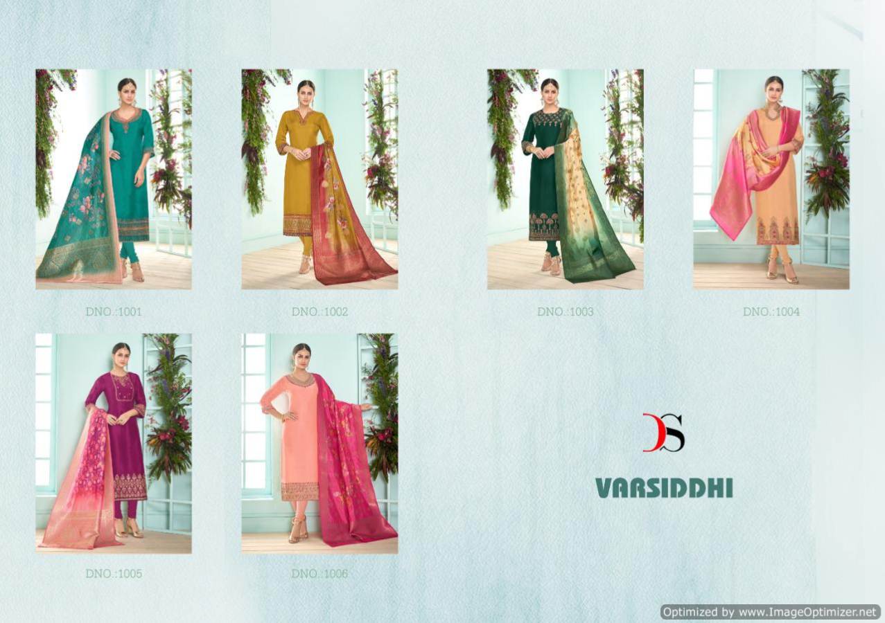 Deepsy By Varsidhhi Satin Georgette Embroidered Salwar Suits Catalogue