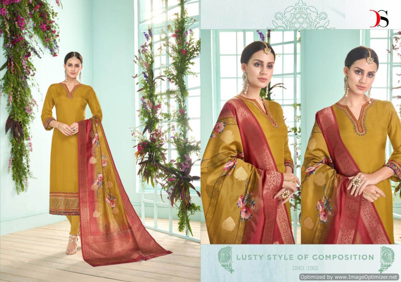 Deepsy By Varsidhhi Satin Georgette Embroidered Salwar Suits Catalogue