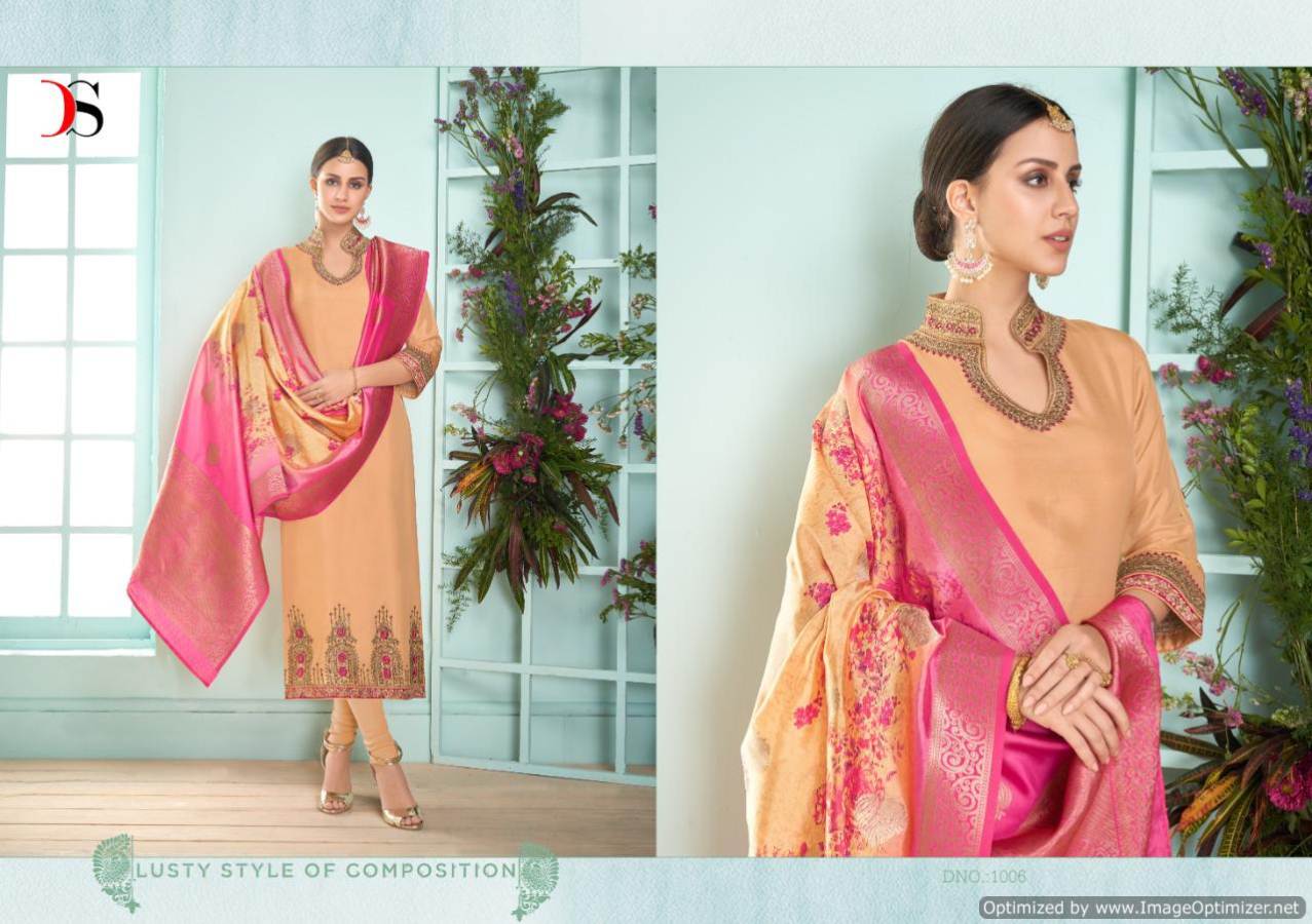 Deepsy By Varsidhhi Satin Georgette Embroidered Salwar Suits Catalogue