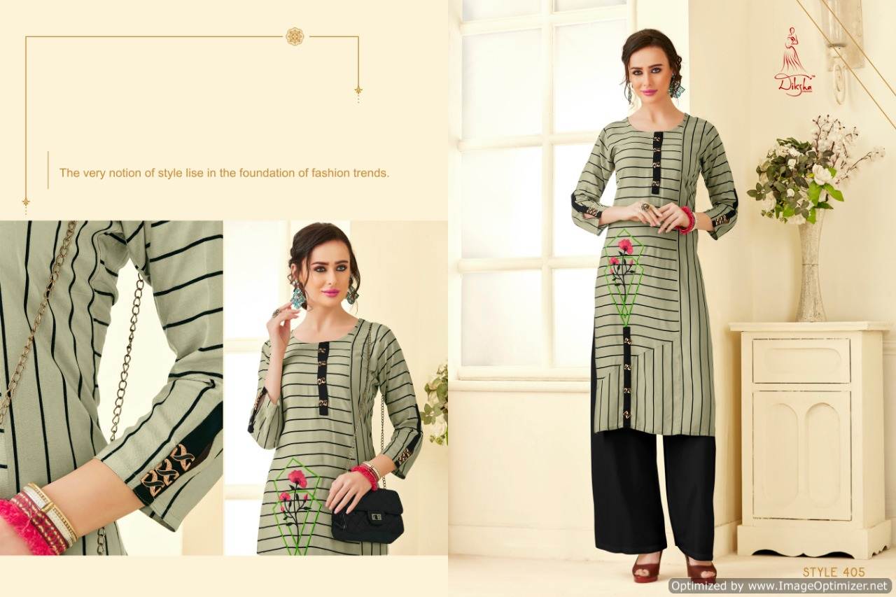 Diksha Maahi Vol 4 Heavy Rayon Straight Cut Kurti Collection