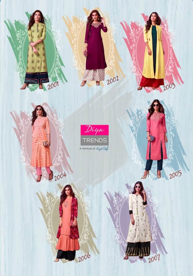 Globus City Vol 2 By Diya Trends Designer Kurti With Shrug & Bottom Collection