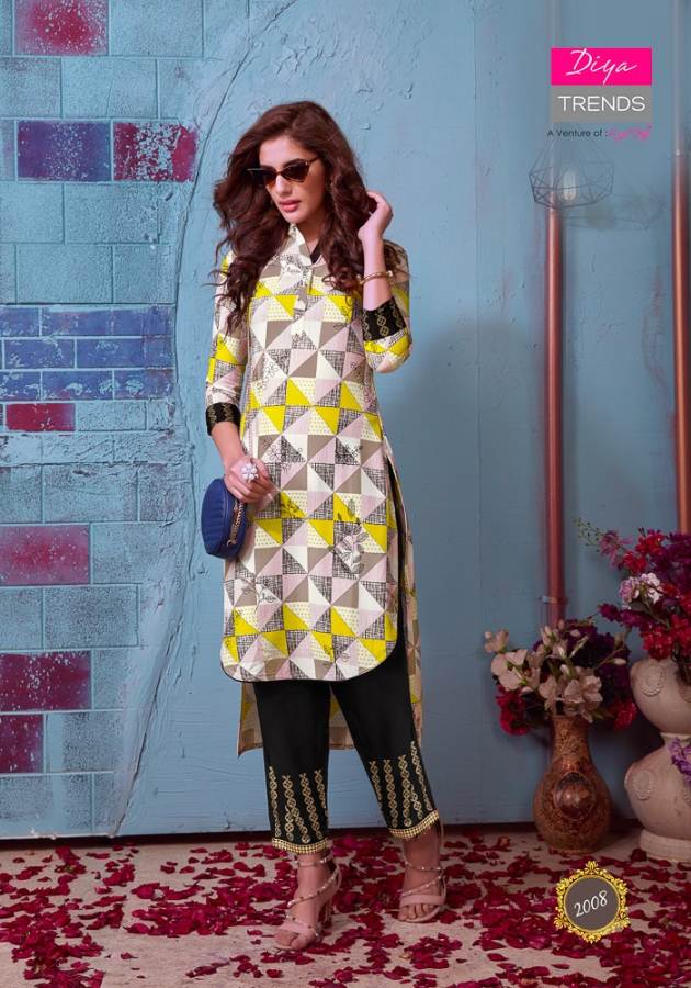 Globus City Vol 2 By Diya Trends Designer Kurti With Shrug & Bottom Collection