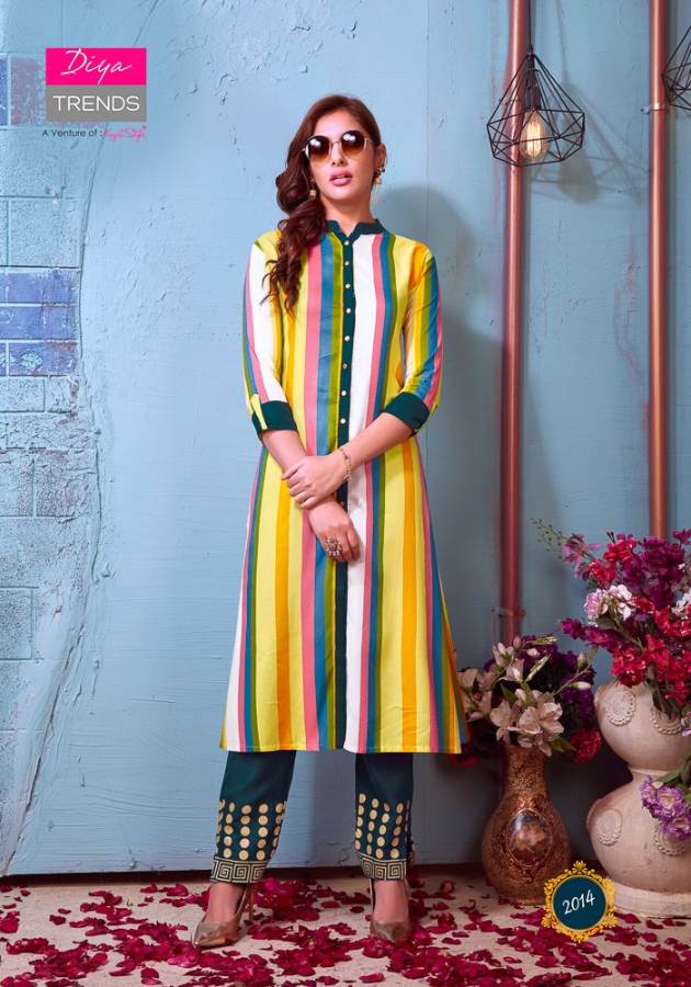 Globus City Vol 2 By Diya Trends Designer Kurti With Shrug & Bottom Collection