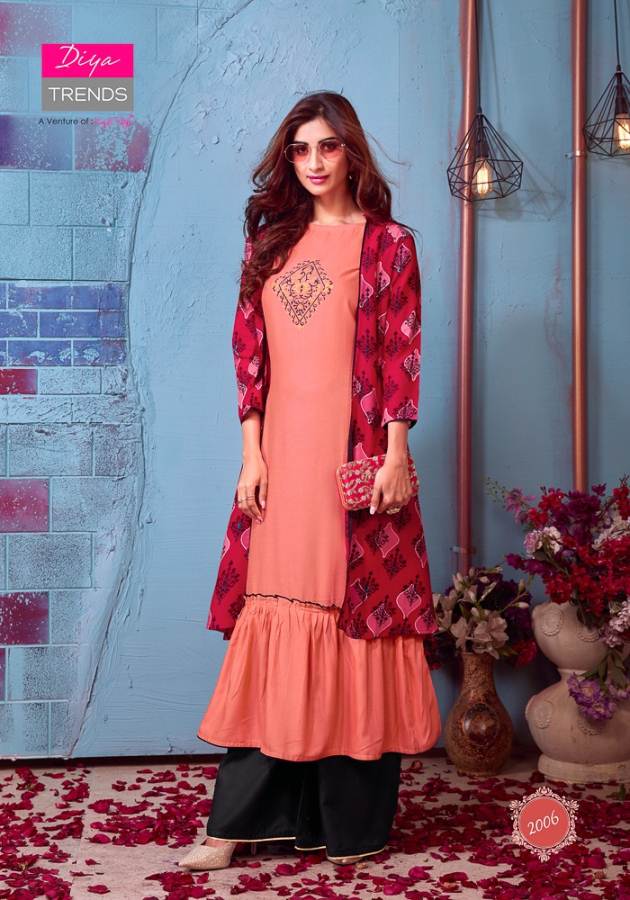 Globus City Vol 2 By Diya Trends Designer Kurti With Shrug & Bottom Collection