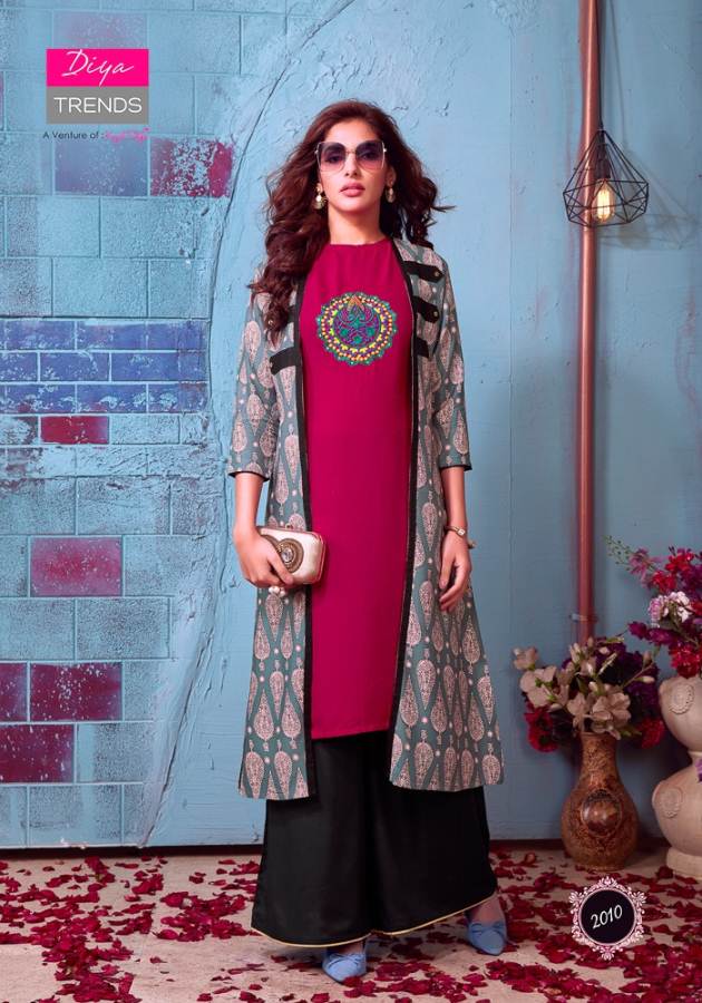 Globus City Vol 2 By Diya Trends Designer Kurti With Shrug & Bottom Collection