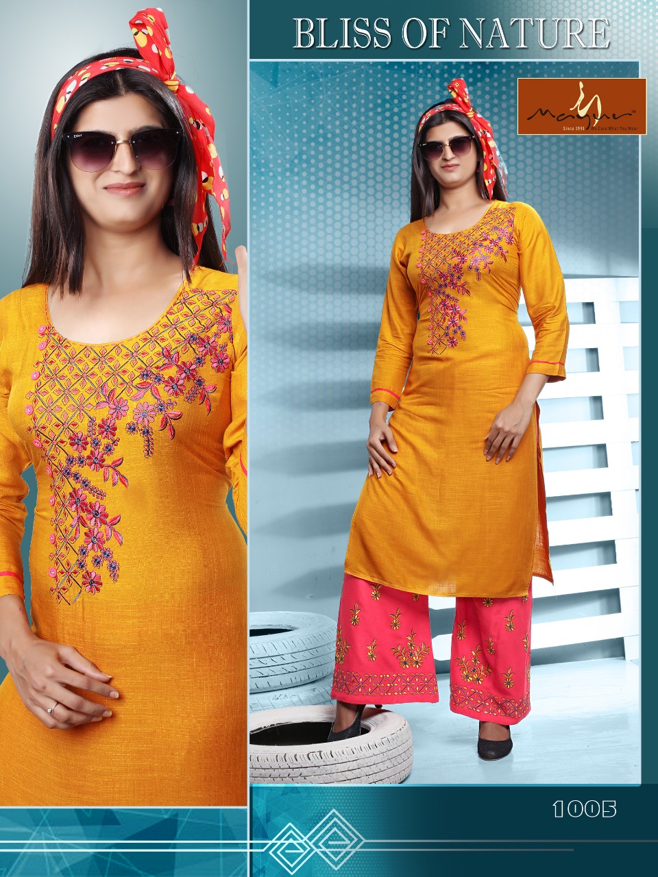 Glorious Vol 2 | Mayur | Latest | Rayon | Kurti With Palazzo Collection