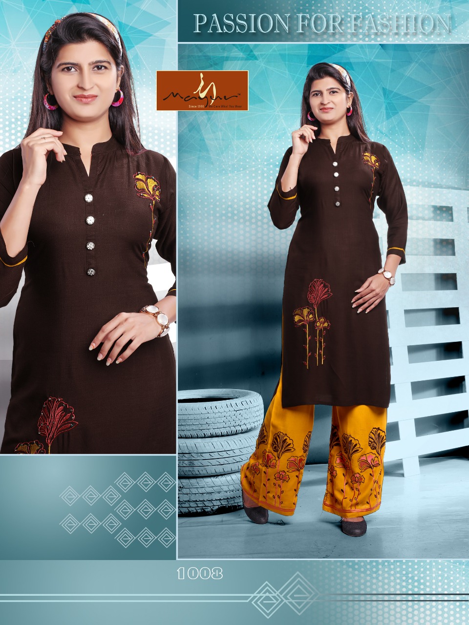 Glorious Vol 2 | Mayur | Latest | Rayon | Kurti With Palazzo Collection
