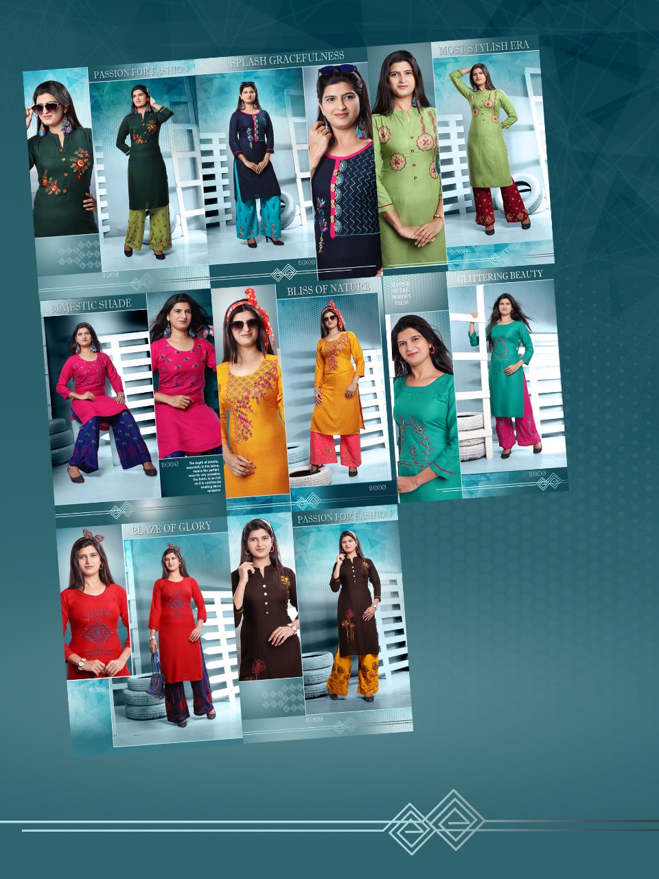 Glorious Vol 2 | Mayur | Latest | Rayon | Kurti With Palazzo Collection