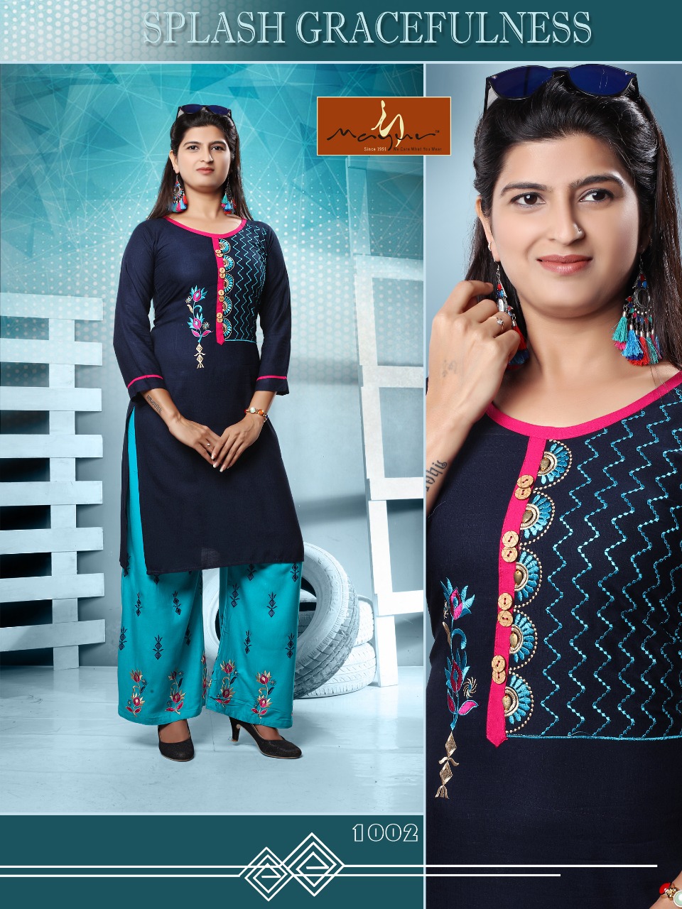 Glorious Vol 2 | Mayur | Latest | Rayon | Kurti With Palazzo Collection