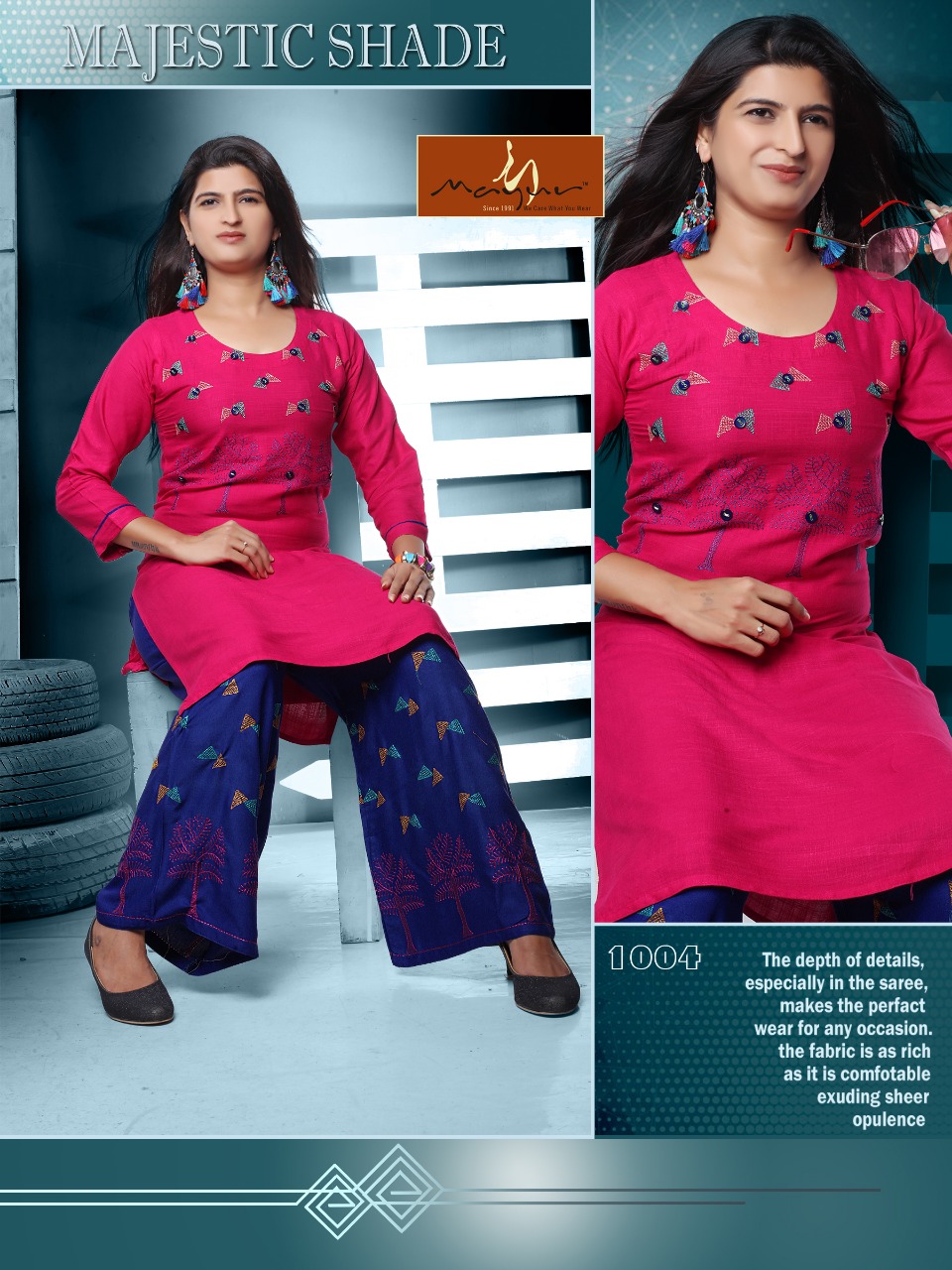 Glorious Vol 2 | Mayur | Latest | Rayon | Kurti With Palazzo Collection
